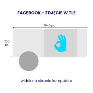 Facebook - zdjęcie w tle (widok na ekranie komputera)